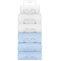 6-Tier Wall Mounted Towel Rack – Metal Bathroom Storage, White