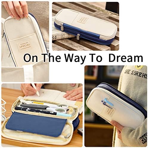 EASTHILL Large Capacity Pencil Case – High Storage School Pen Pouch