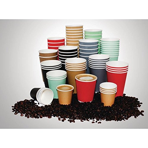 Fiesta Recyclable Espresso Coffee Cups | 4oz Kraft Brown Paper | 1000 Pack
