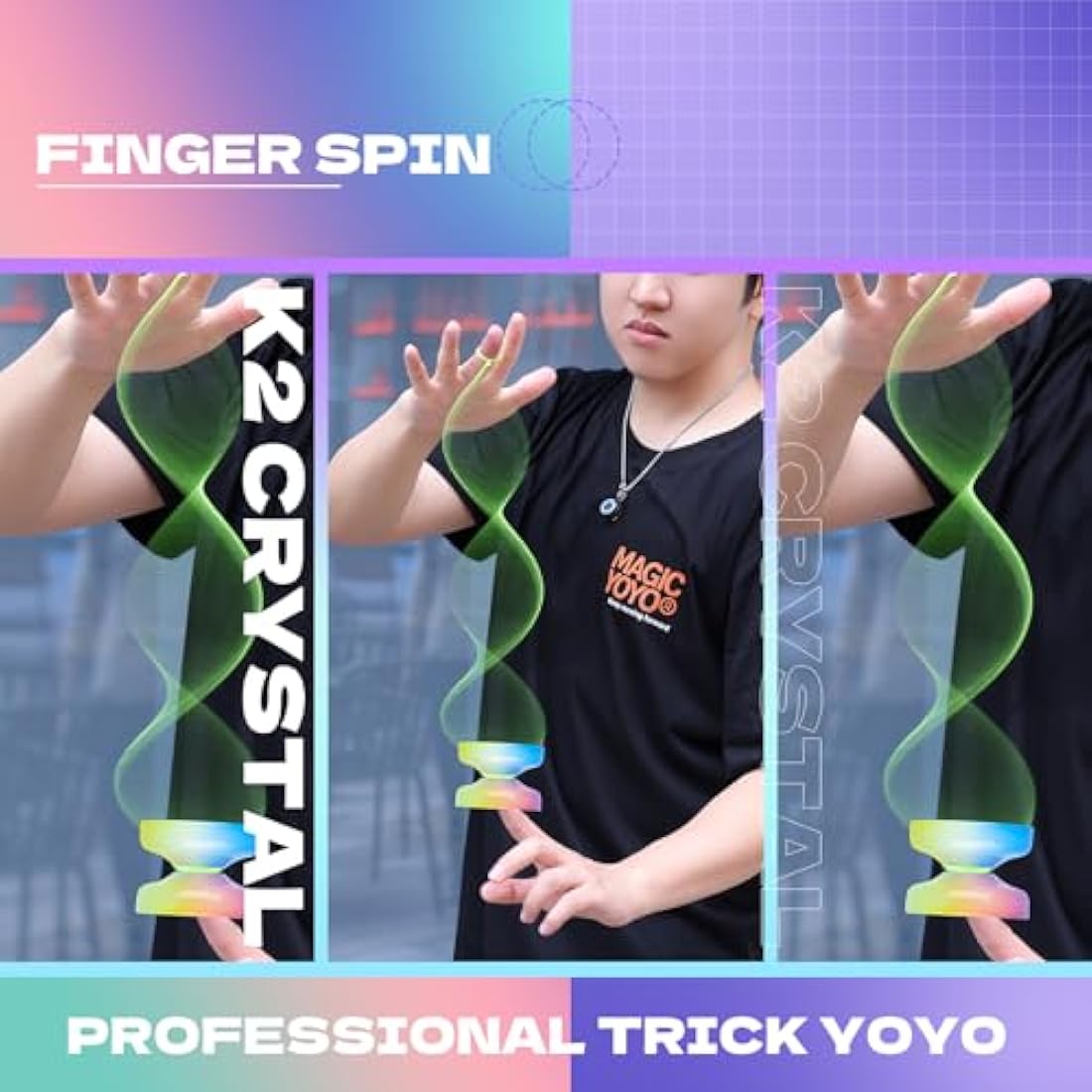 SHUNGRU K2 Responsive Yoyo for Kids | Dual Purpose Crystal Yoyo Set