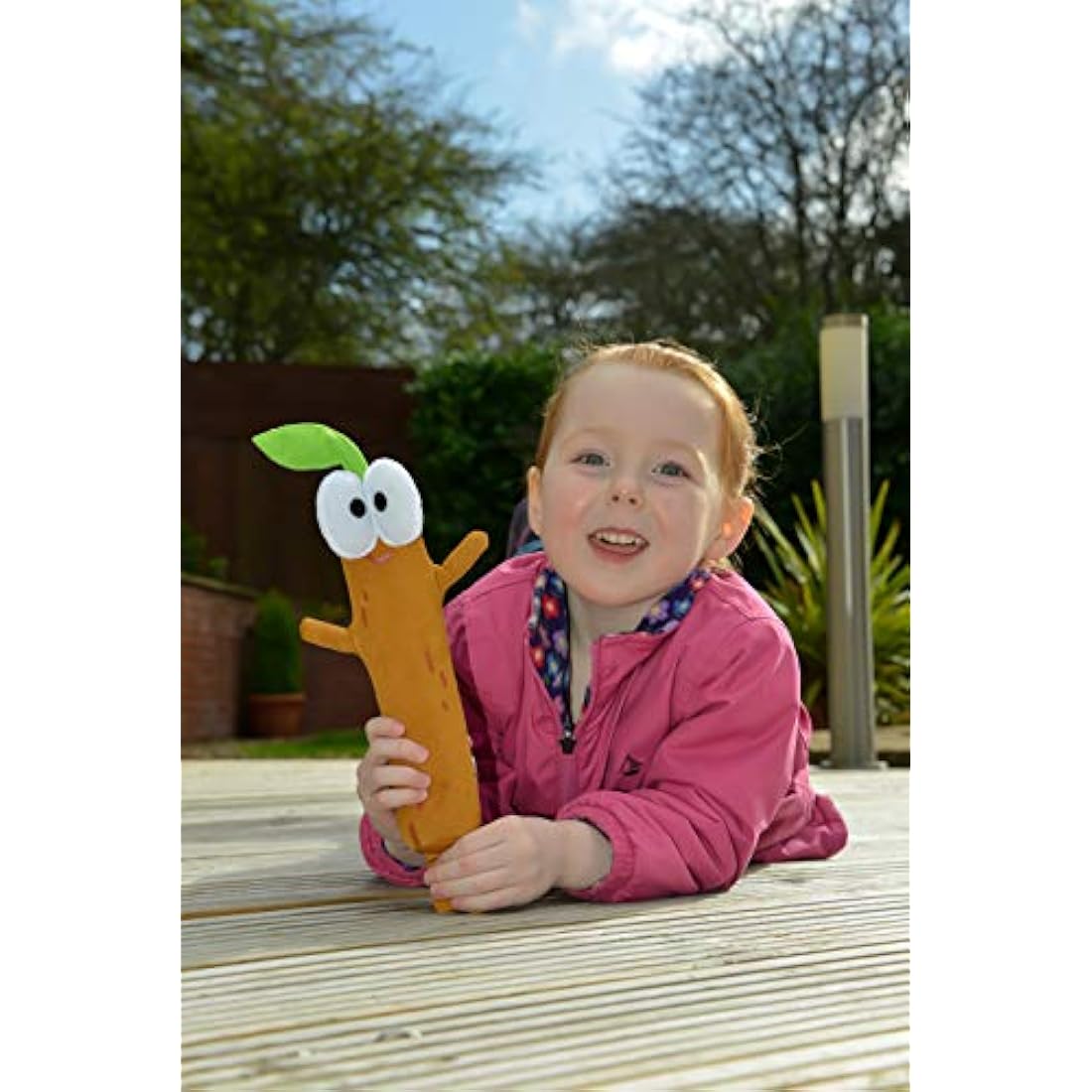 Hey Duggee Singing Sticky Stick Stick Plush Toy – Musical Brown Soft Toy