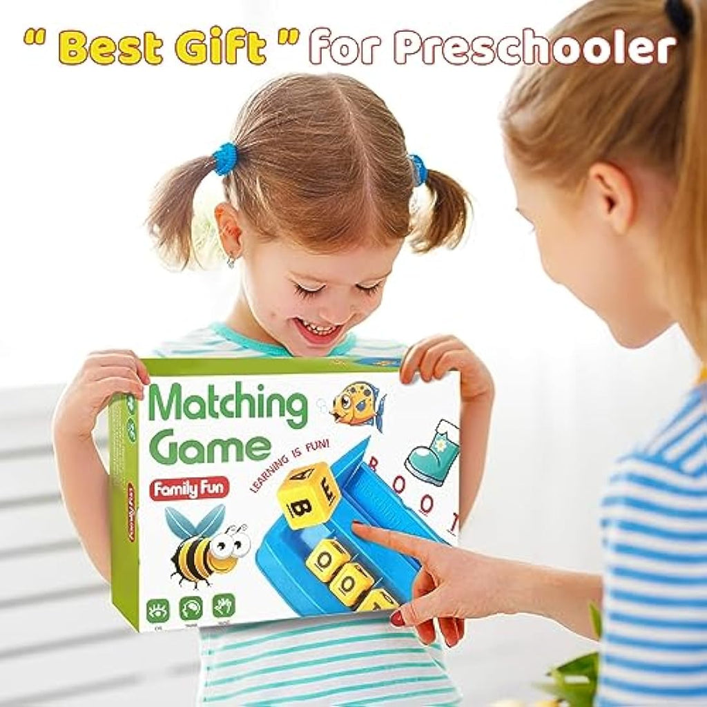 HahaGift Matching Letter Spelling Game - Montessori Educational Learning Toy