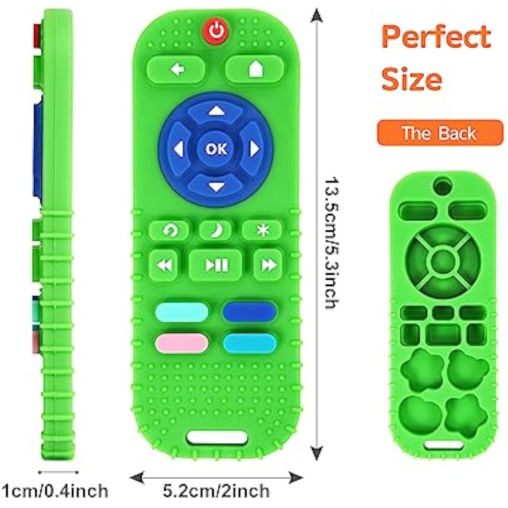 Hooku 2-Pack Remote Control Silicone Teething Toys for Babies, BPA-Free