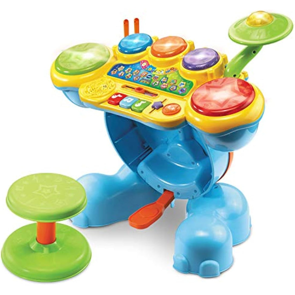 VTech Jungle Rock Elephant Drum Set – Interactive Musical Toy (French)