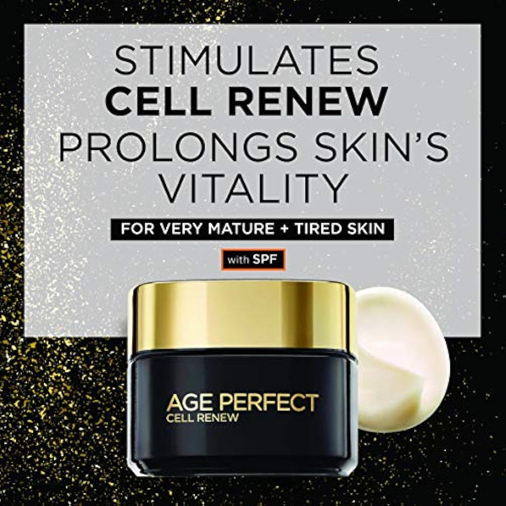 L'Oreal Paris Age Perfect Cell Renew Day Cream SPF 15 - Mature Skin 50ml