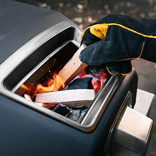 Ooni Heat Resistant Leather Grill Gloves | Protective Outdoor Cooking