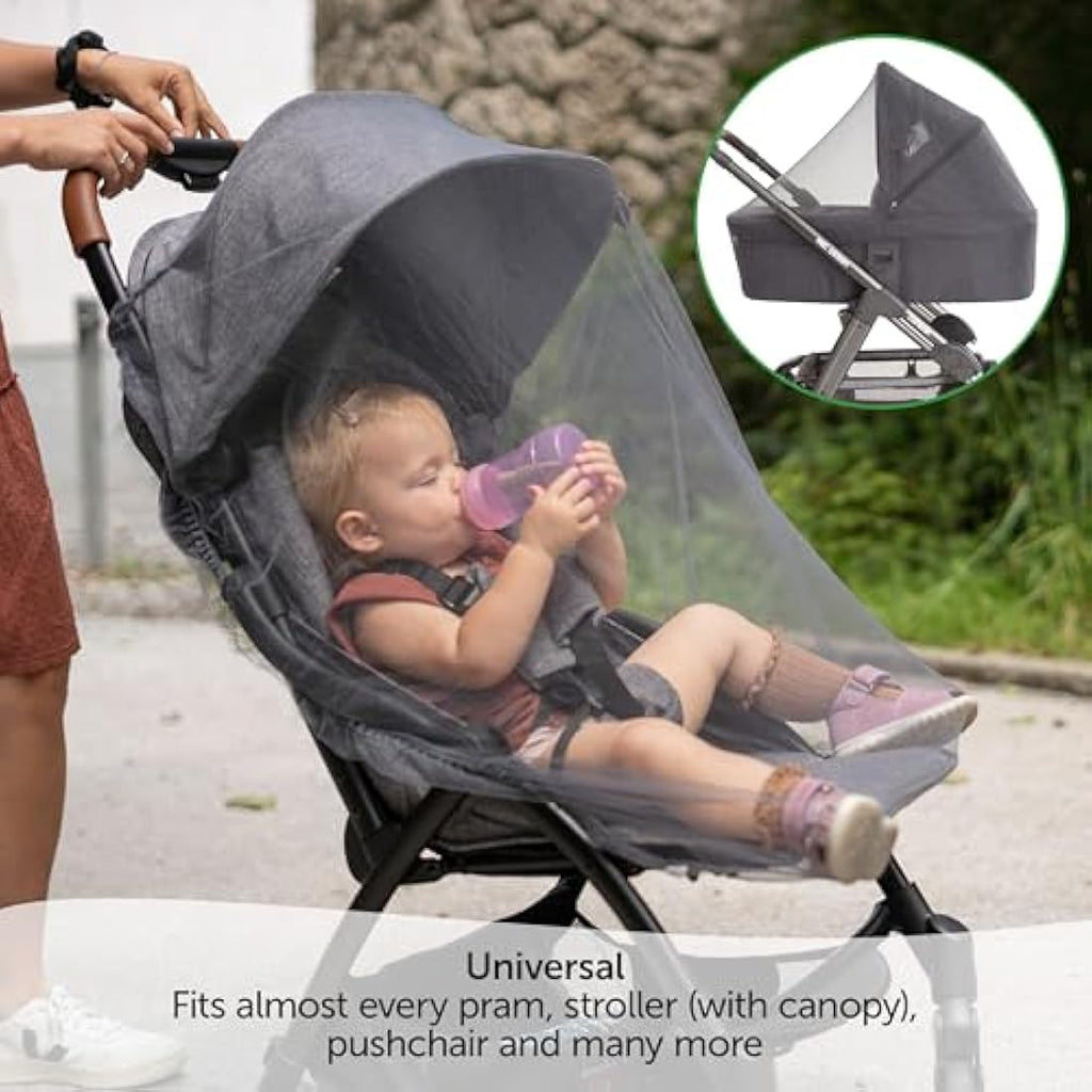 Zamboo Universal Mosquito Net for Prams and Strollers - Fine Mesh, Grey