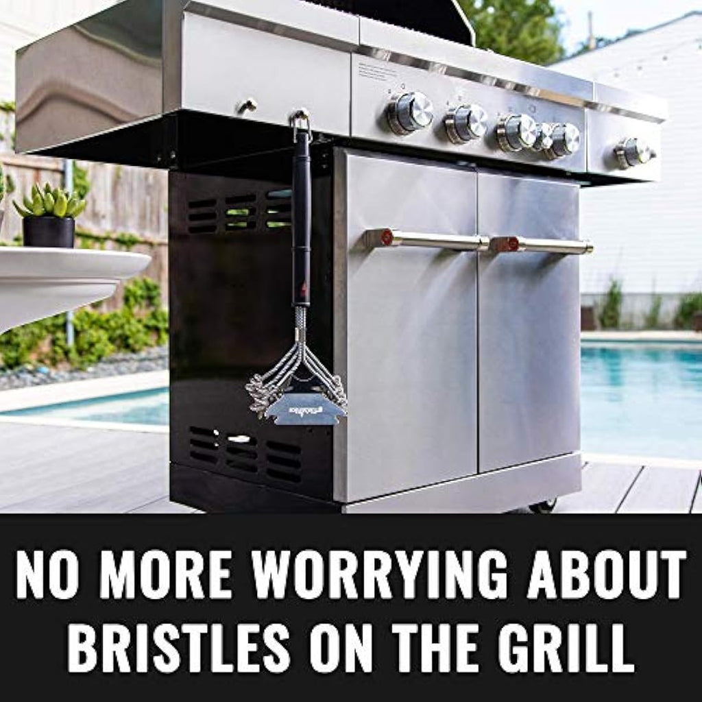 Grillaholics Bristle Free BBQ Brush – 18" Safe Grill Cleaning Tool
