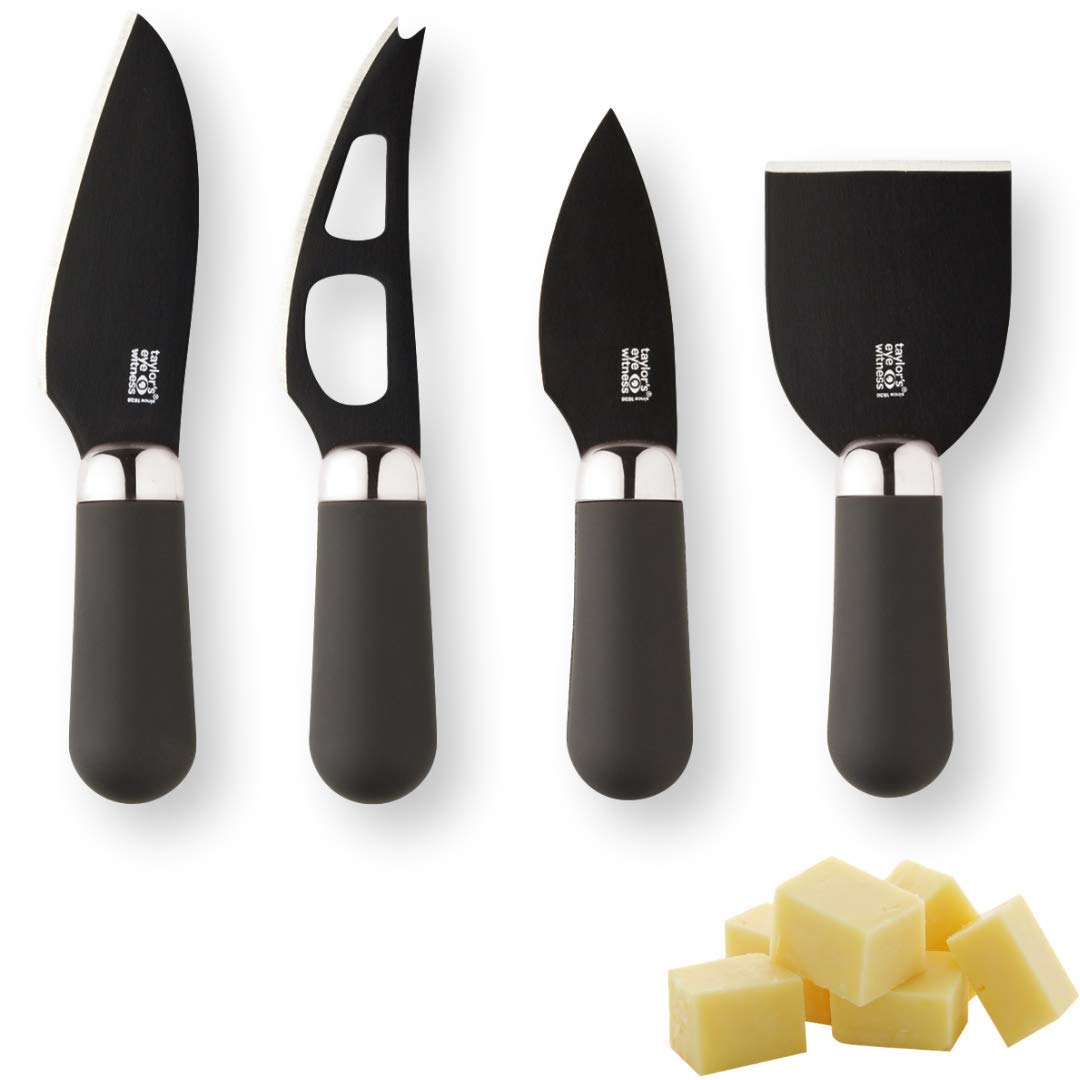 Taylors Eye Witness Brooklyn 4pc Cheese Knife Set | Ceramic Blades