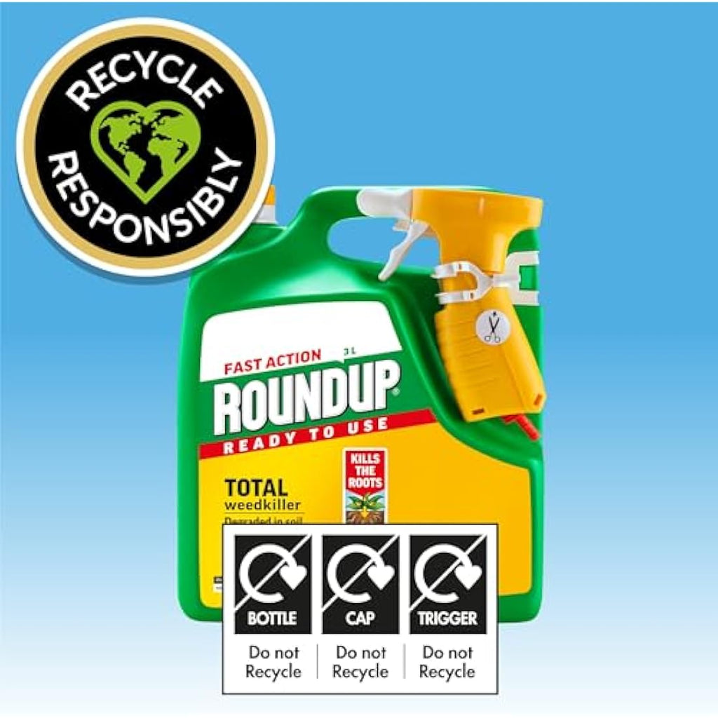 Roundup Fast Action Weedkiller | Ready to Use Root Killer - 3 Litre