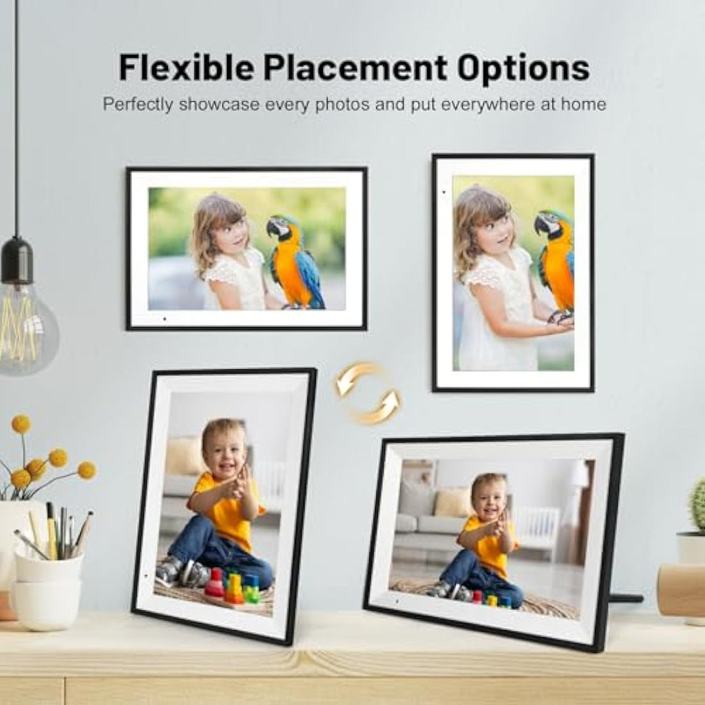 Jolof Store 10.1 Inch WiFi Digital Photo Frame | 32GB HD Touch Screen