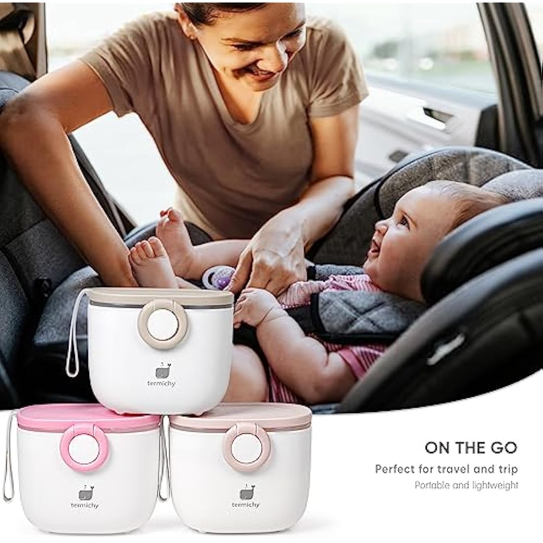 Termichy Baby Milk Powder Dispenser – 250g Airtight Formula Container