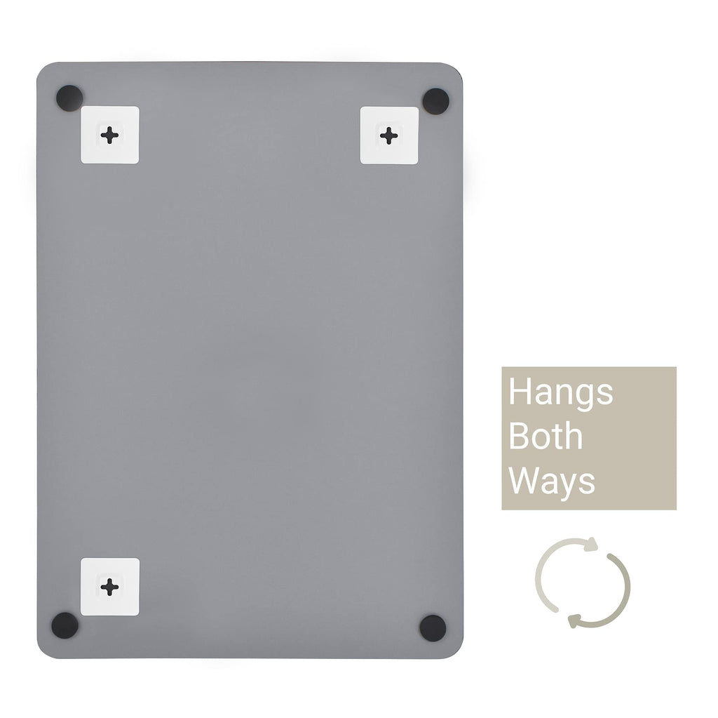 Frameless Bevelled Edge Bathroom Mirror - 400 x 600mm