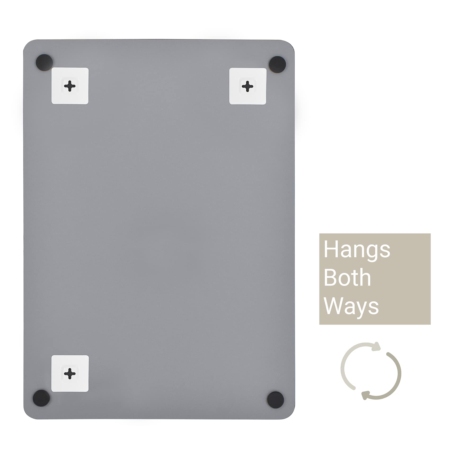 Frameless Bevelled Edge Bathroom Mirror - 400 x 600mm