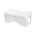KAN Loki Foldable Wooden Toilet Stool for Adults – White MDF Bathroom Stool