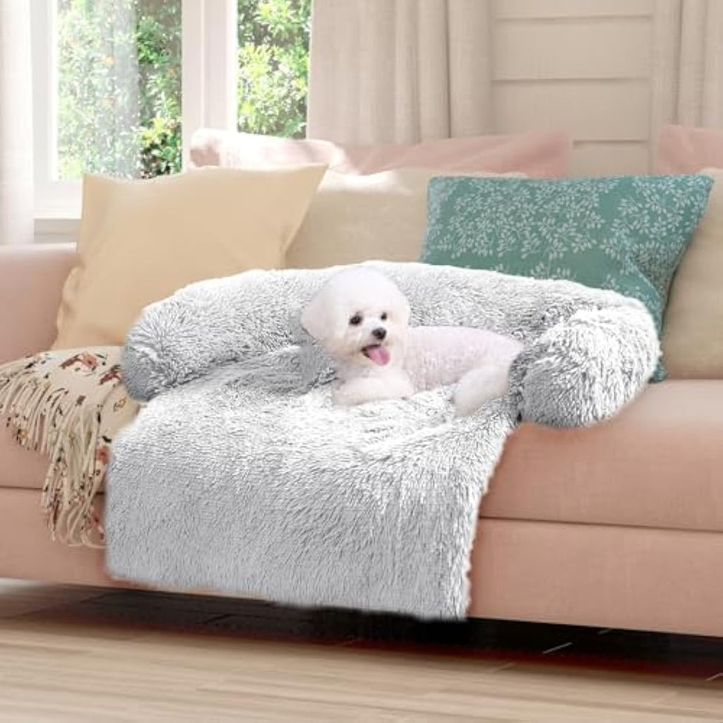 ANWA Dog Sofa Bed Cover – Plush Washable Furniture Protector Mat