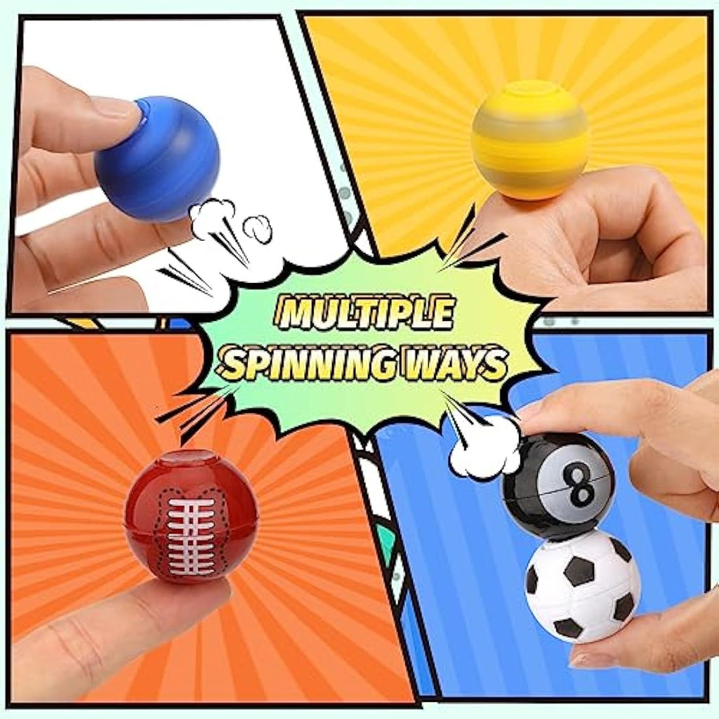 Sports Ball Fidget Spinner Set - 36PCS Stress Relief Toys