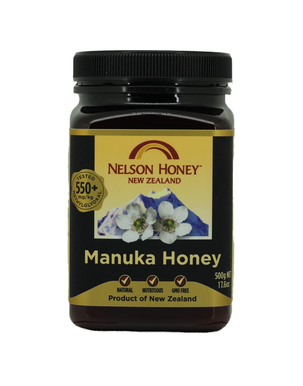 Nelson Honey 550+ MGO Manuka Honey - 500g Raw New Zealand Honey