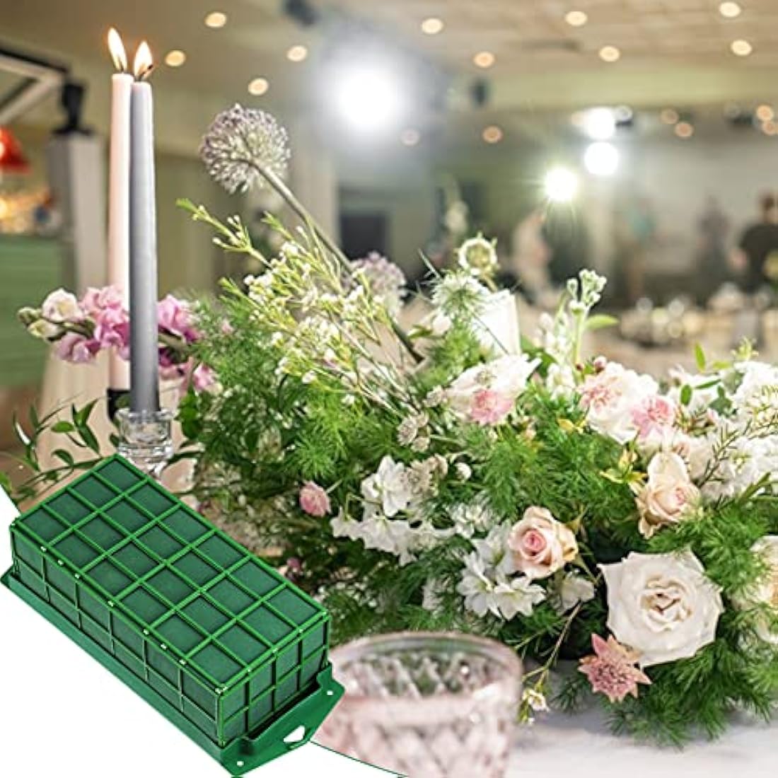 Deruaku Floral Foam Cage Holder for Fresh Flower Arrangements, 11.6 Inch