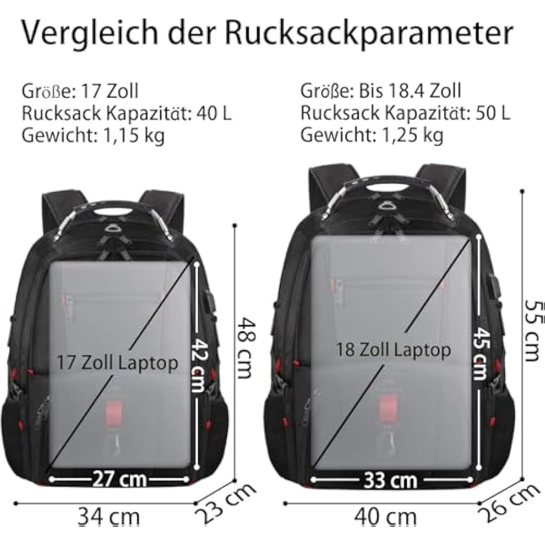 MATEIN 55L Travel Laptop Backpack | 18.4 Inch TSA Approved Work Bag