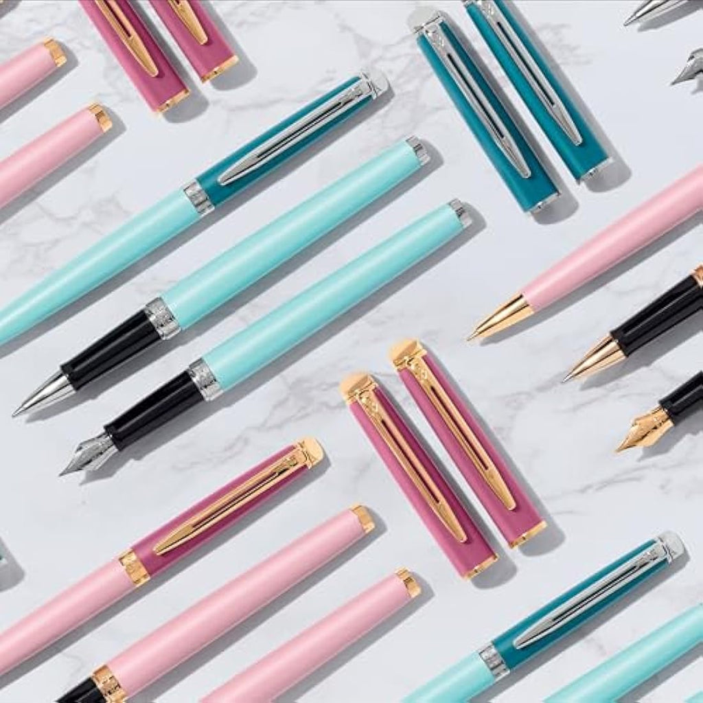 Waterman Hémisphère Fountain Pen – Metal & Green Lacquer, Fine Nib