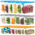 IDEATECH 20 Pack Reusable Freezer Bags – Leakproof PEVA Food Storage