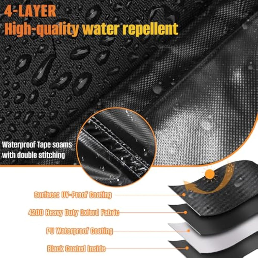 Kovshuiwe Waterproof Patio Furniture Cover - 420D Heavy Duty Oxford