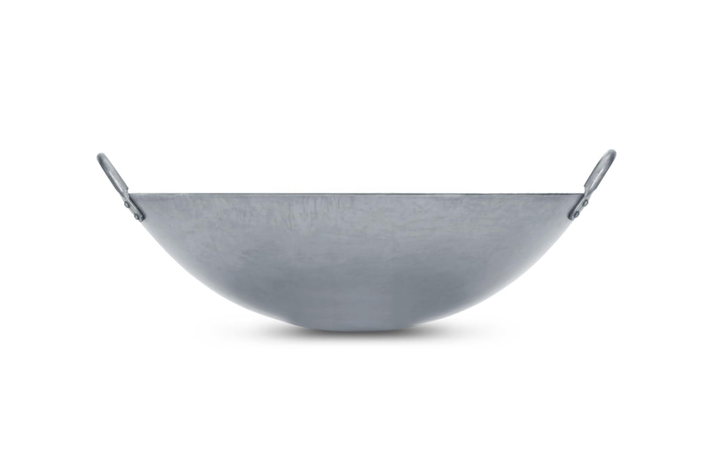 Craft Wok 16 Inch Hand Hammered Carbon Steel Round Bottom Wok