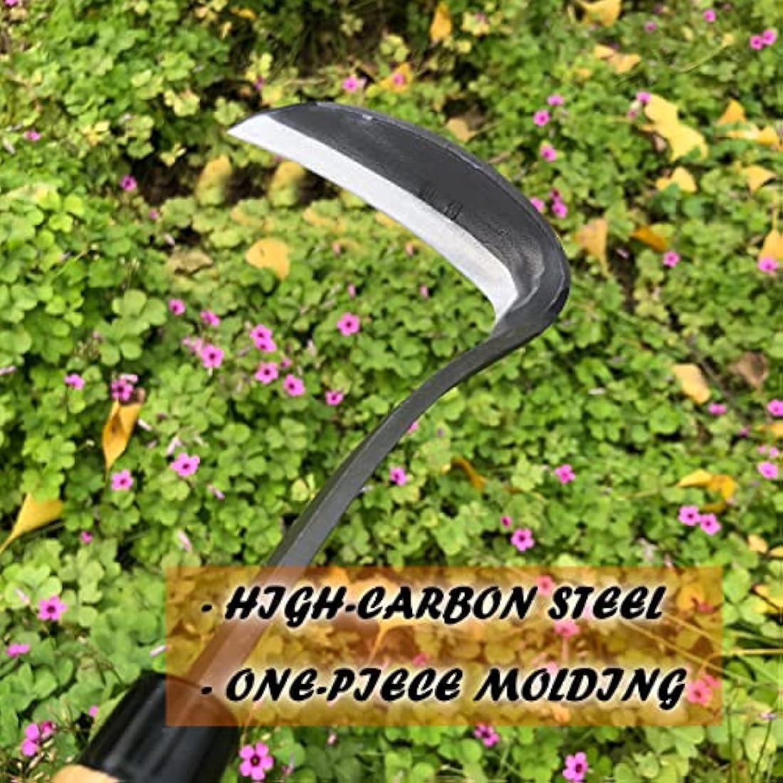 SHANFEEK Japanese Hand Weeding Hoe – Carbon Steel Garden Tool with Wood Handle