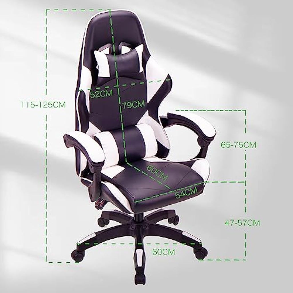 Ergonomic Mesh Office Chair – High-Back Swivel Gaming (White)