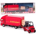 Toyland MAN Freight Truck and Forklift Set – 1:48 Scale Red Model Toy