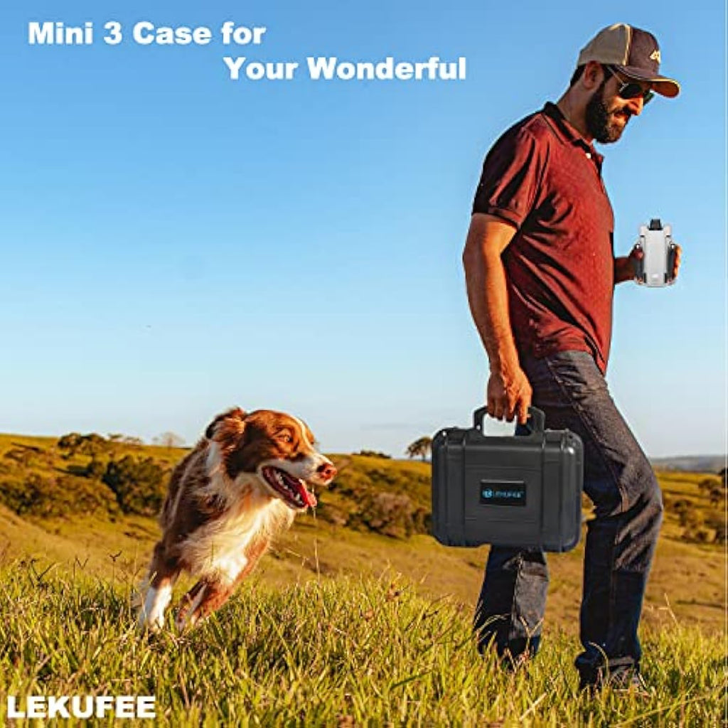 Lekufee Waterproof Hard Case for DJI Mini 4 Pro & Mini 3 Pro Drone