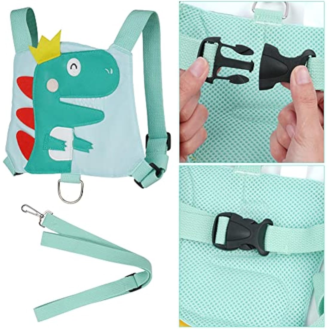 Baby Reins – Dinosaur Toddler Safety Harness & Leash, Green