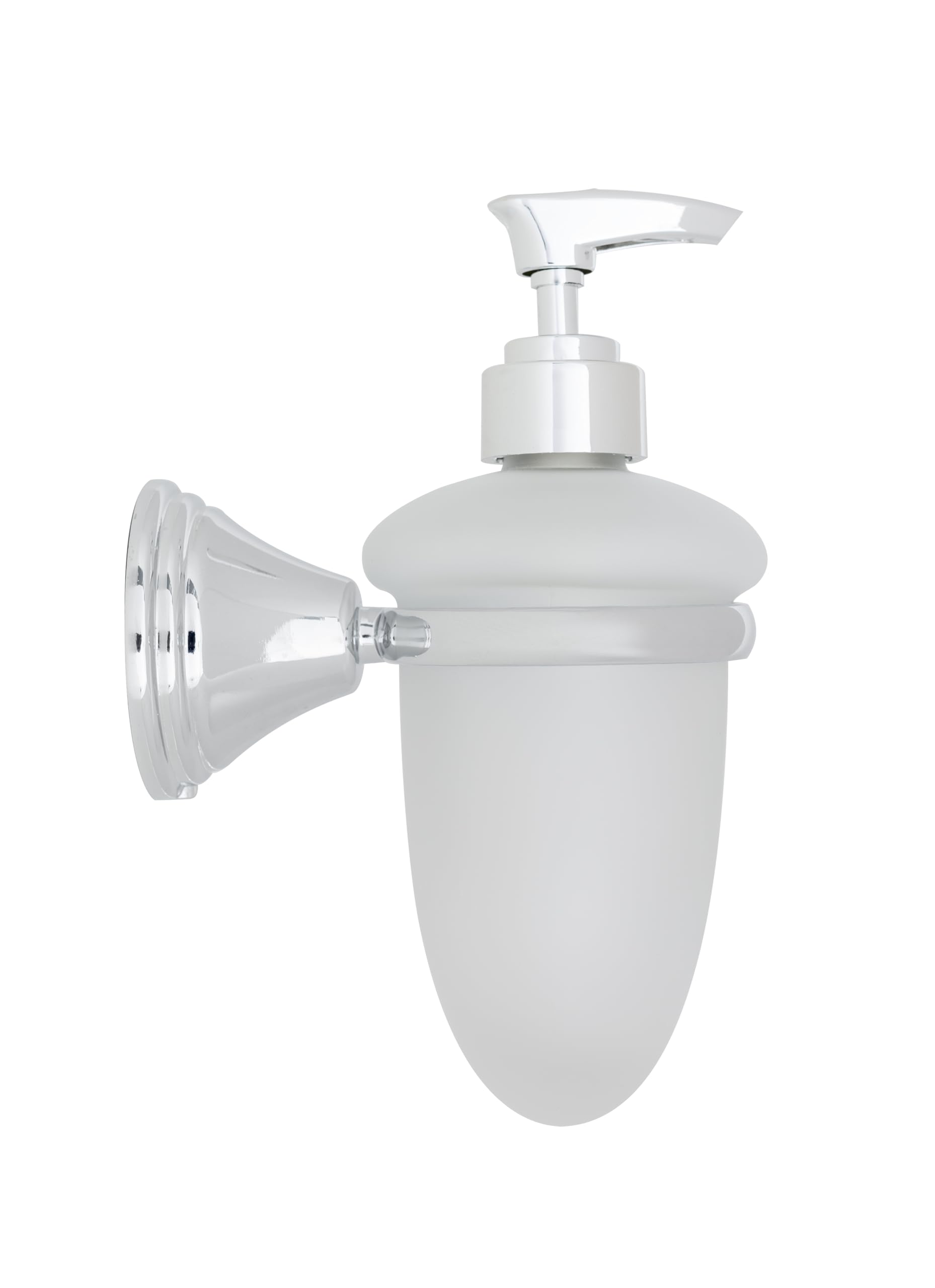 Croydex Westminster Wall Mounted Soap Dispenser | Chrome & Glass