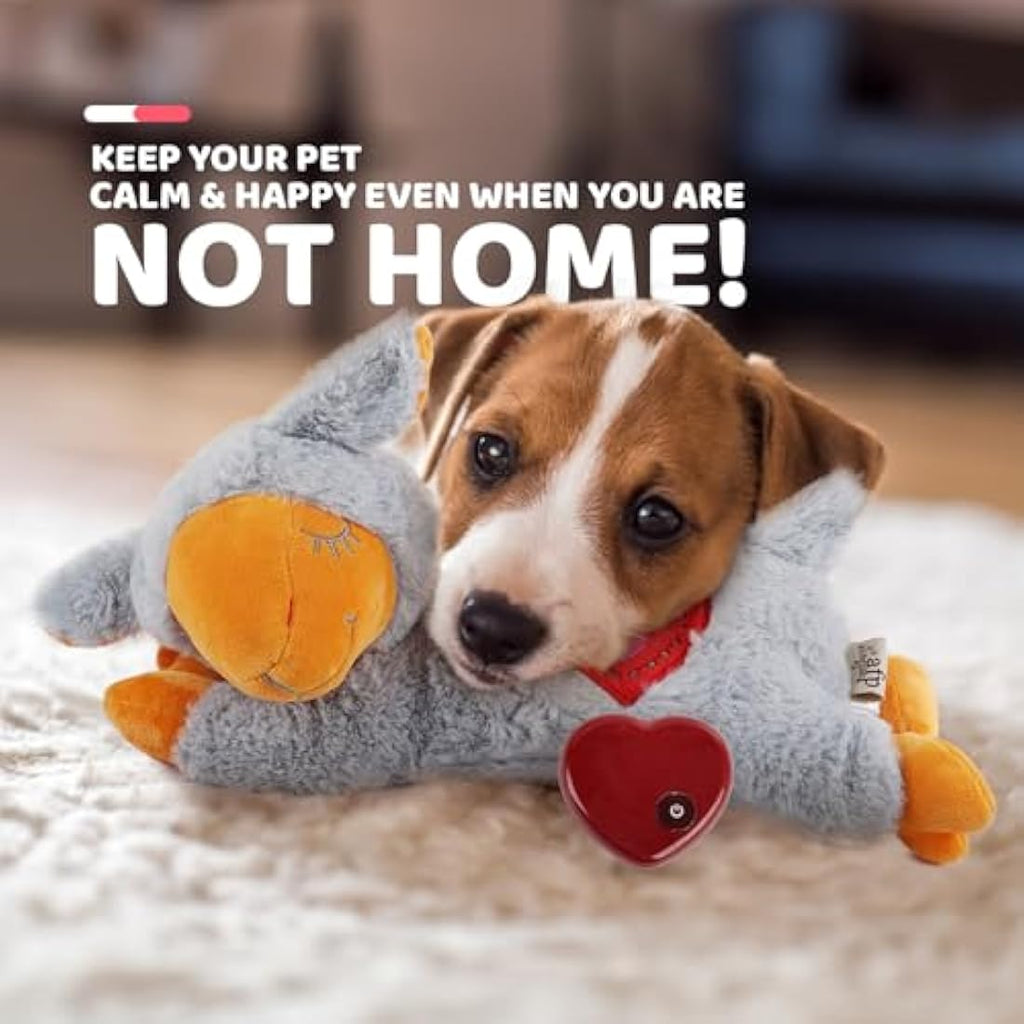 Puppy Heartbeat Toy – Grey Sheep Dog Behavioral Aid Plush