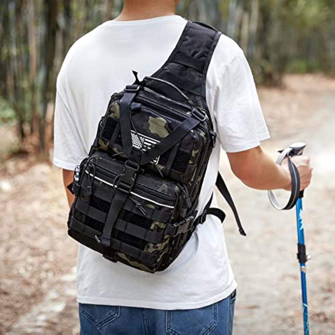 G4Free Tactical Sling Backpack | 15L Molle EDC Military Shoulder Bag