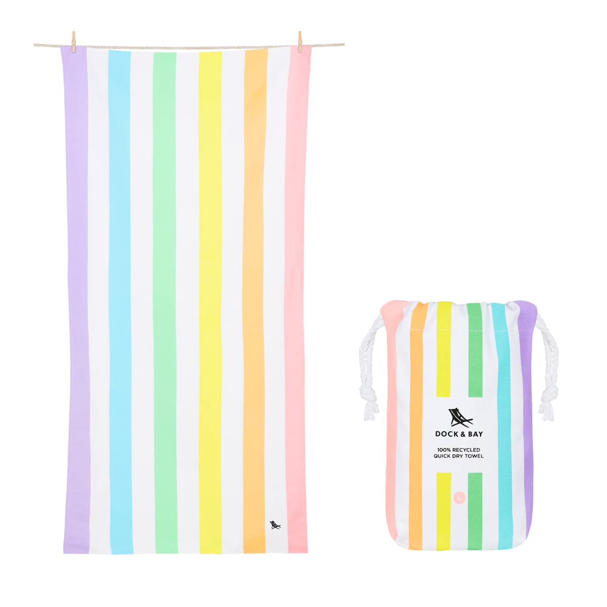 Dock & Bay Sand-Free Quick Dry Beach Towel | 100% Recycled – Unicorn Waves