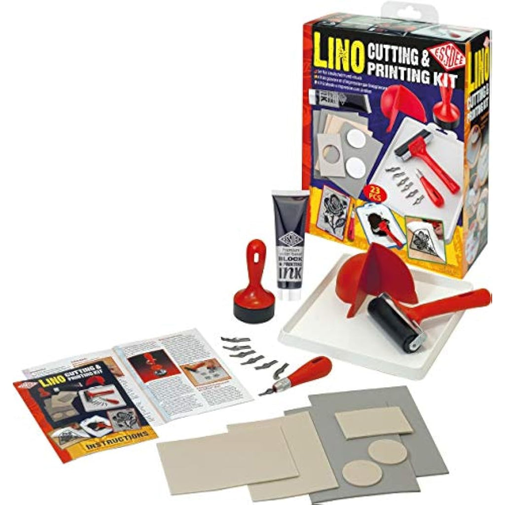 Essdee Lino Cutting & Printing Kit - 23 Piece Block Printmaking Set