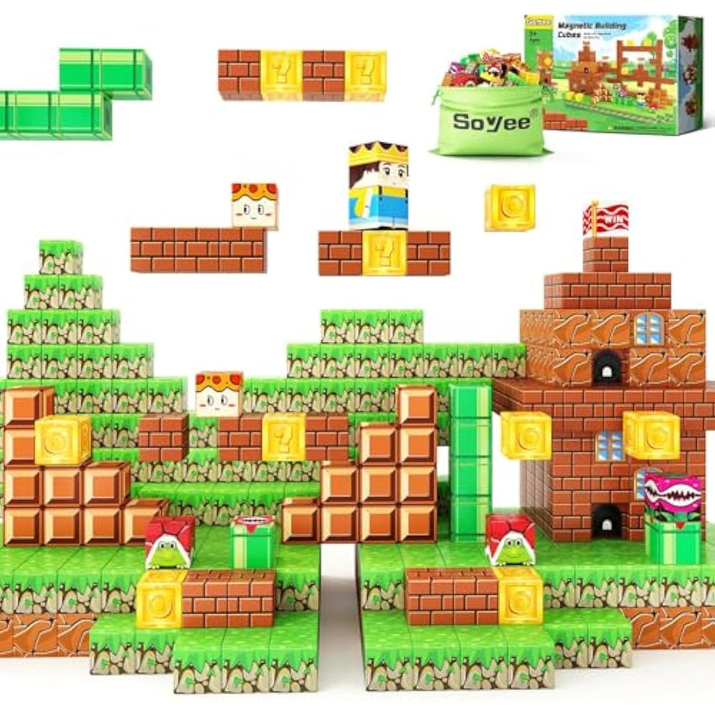 Jolof Store Magnetic Building Blocks – STEM Mine World Game Toy Set
