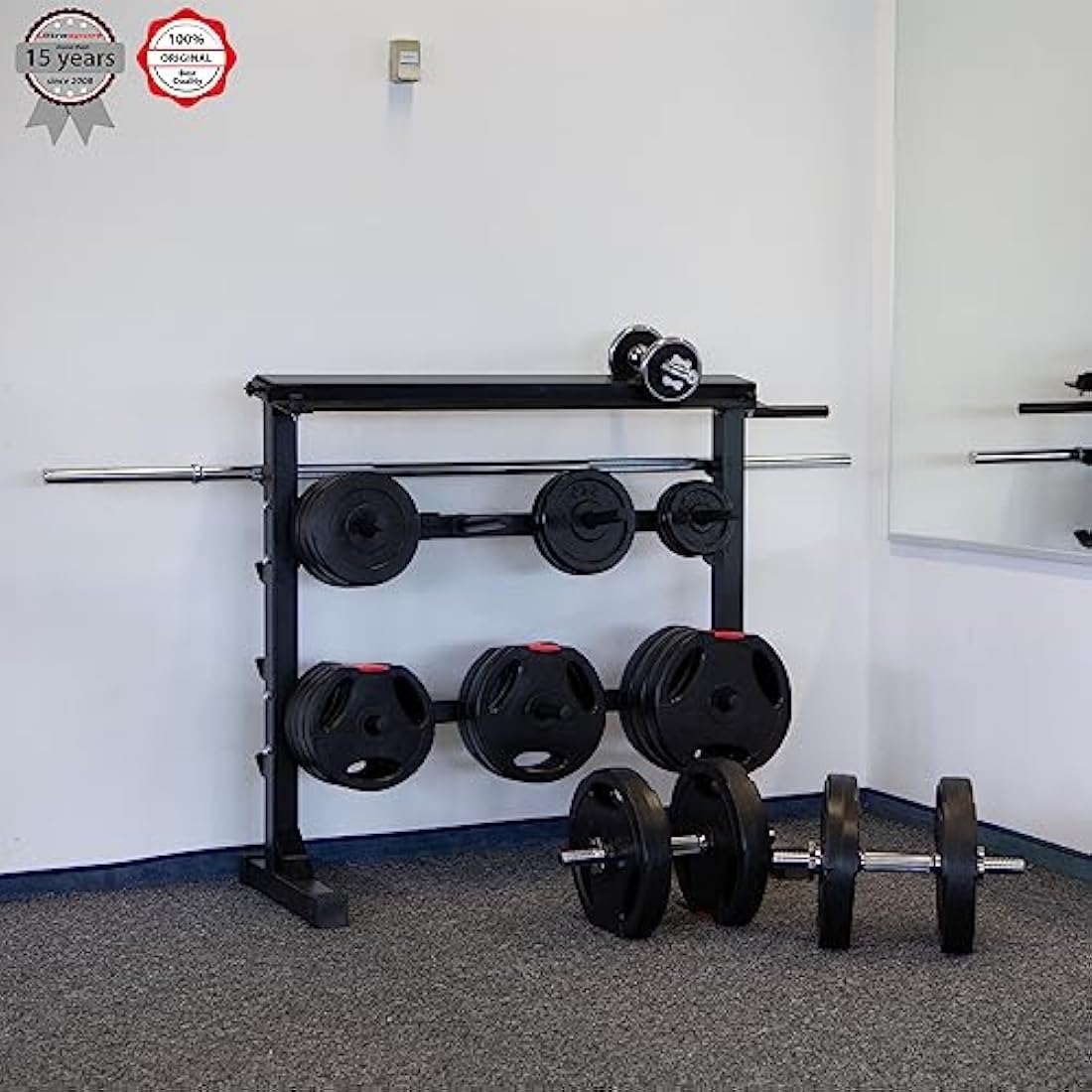 Ultrasport Steel Weight Plate Stand | 300kg Capacity Dumbbell Rack