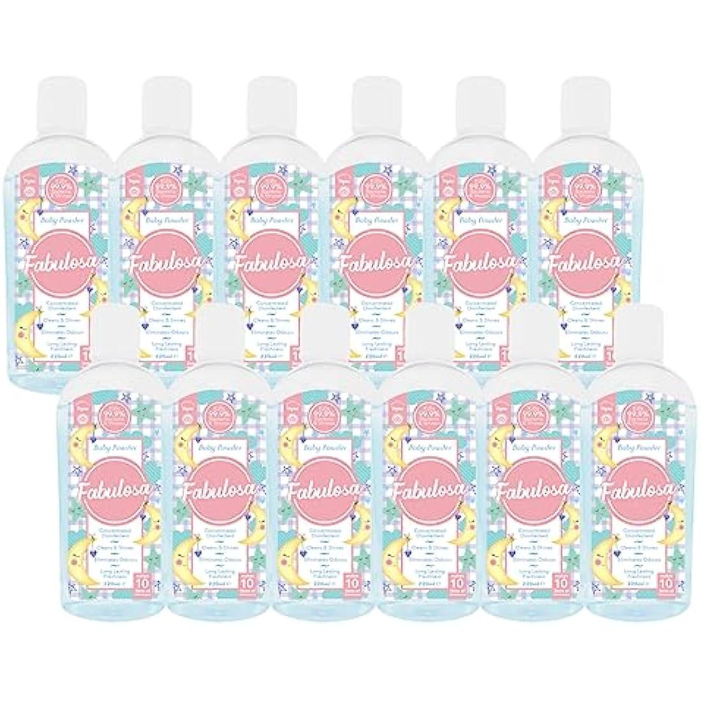 Fabulosa 4-in-1 Antibacterial Disinfectant, Bliss Baby Powder, 12x220ml