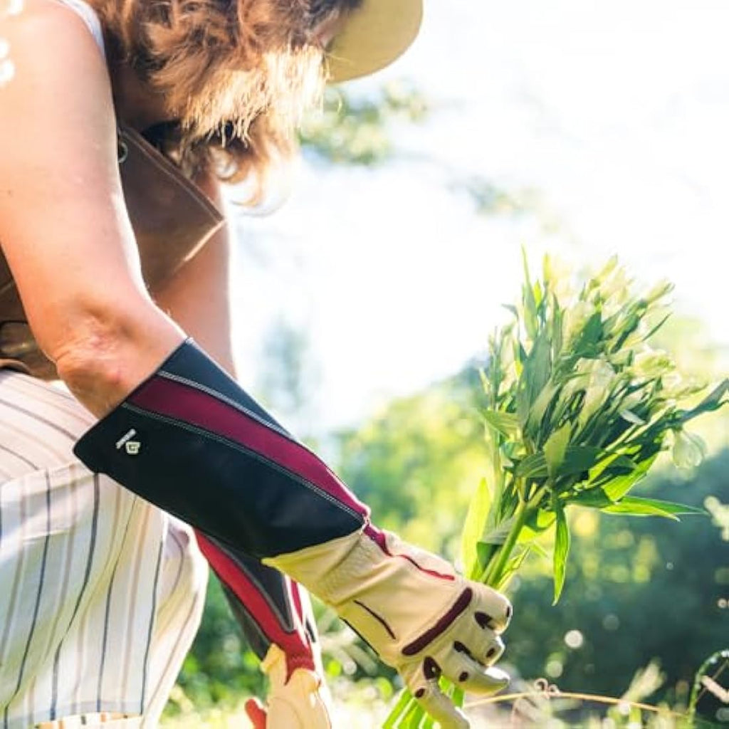 Bionic Women's Rose Gardening Gloves – Thorn Proof Goatskin Leather