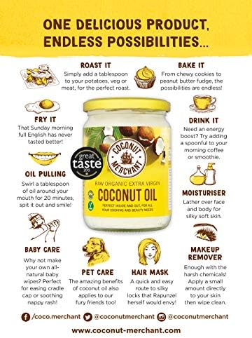 Coconut Merchant Organic Extra Virgin Coconut Oil – Raw & Cold Pressed 1L x2