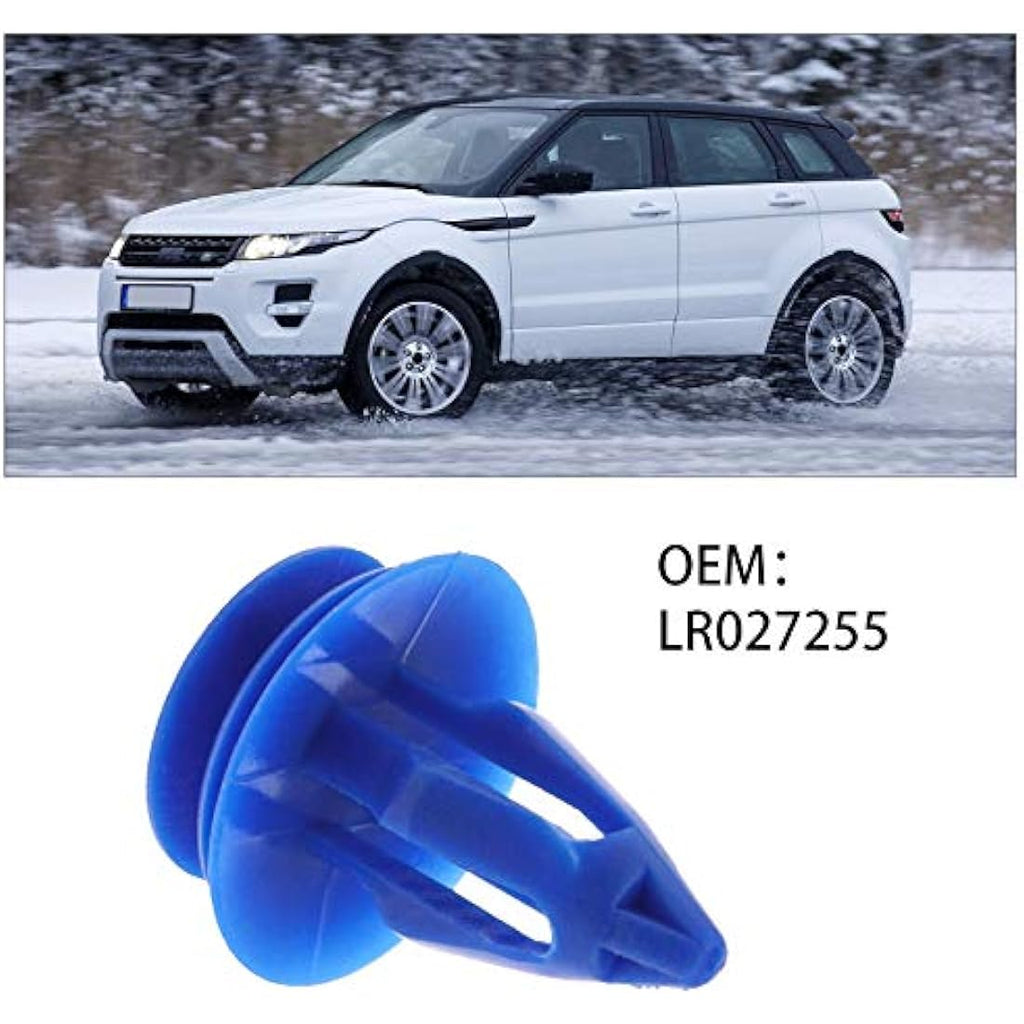 YINETTECH 50x Wheel Arch Trim Clips | Blue Plastic Fasteners for Range Rover