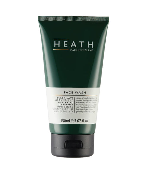 Heath Men's Exfoliating Face Wash – Charcoal & Volcanic Sand Cleanser 150ml