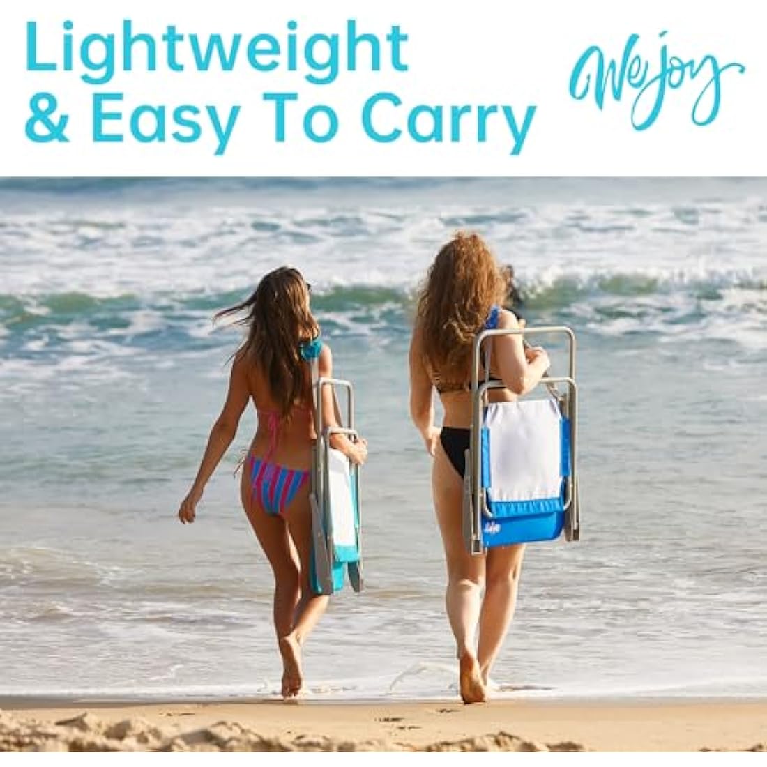 #WEJOY Folding Beach Chair – Lightweight High Back Portable Camping Chair