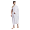 Men's Hajj & Umrah Ihram – 2PC Embossed White Prayer Wrap