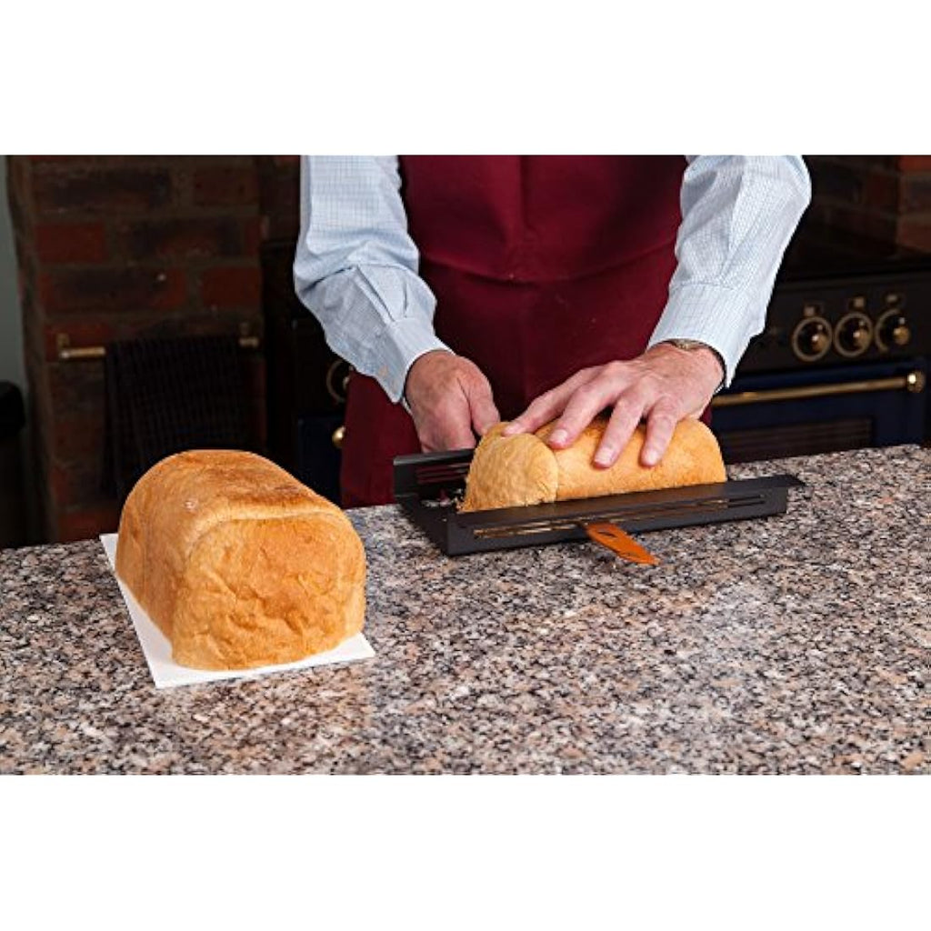 Simpleslice Patented Steel Bread Slicing Guide with Adjustable Widths