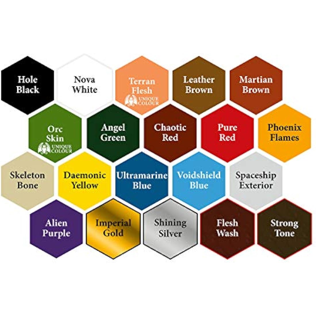 Grinning Gargoyle Sci-Fi Miniature Paint Set - 20 Colors with Brush