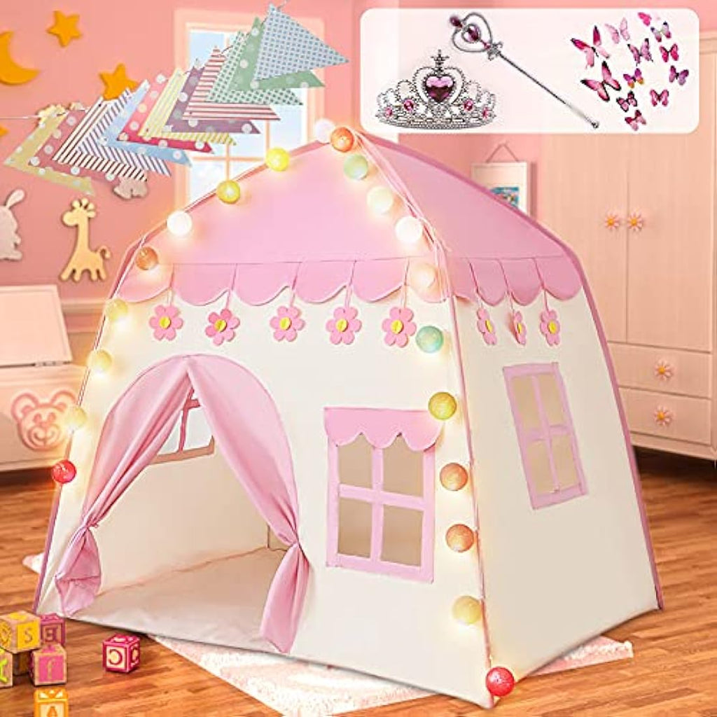 Labeol Princess Castle Play Tent | Large Kids Playhouse with Lights